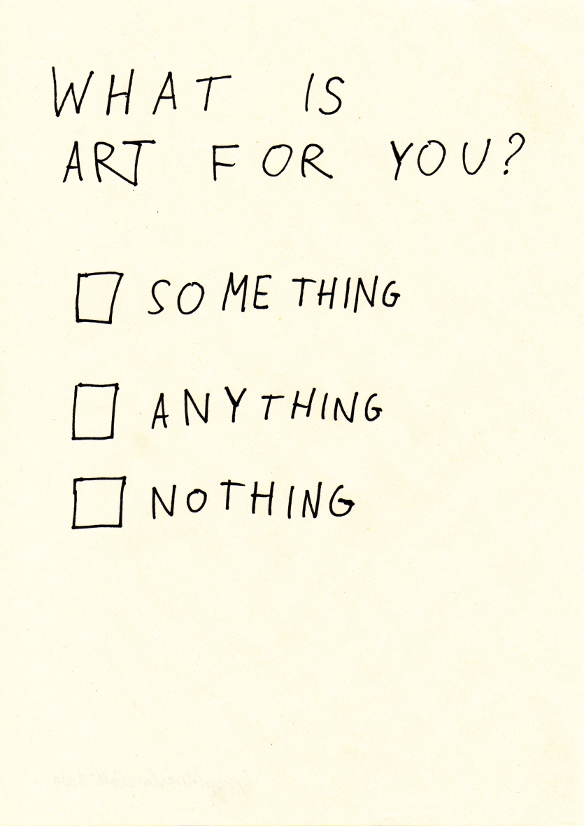 Gregor Różański, „What is art for you”, 2009-2010 (źródło: materiały prasowe organizatora)