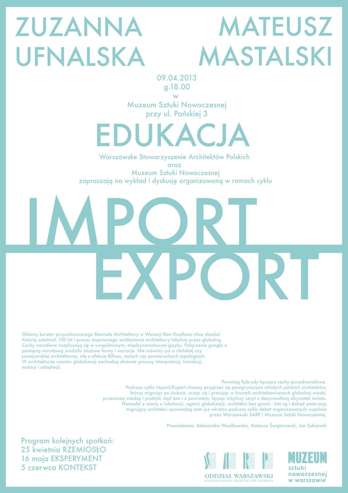 Import/Export: Edukacja (źródło: materiały prasowe organizatora)