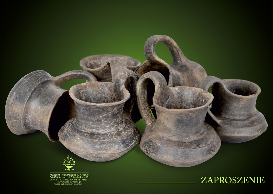 „Klejnoty archeologiczne Muzeum Wschodniosłowackiego w Koszycach”, Muzeum Podkarpackie w Krośnie, zaproszenie na wystawę (źródło: materiały prasowe organizatora)