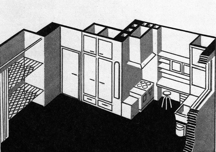 Brukalscy, Projekt mieszkania robotniczego, 1928 (źródło: materiały prasowe organizatora)