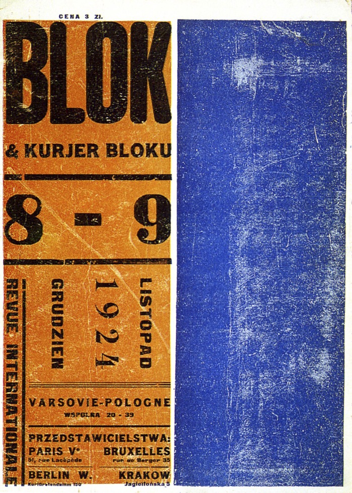 Okładka magazynu „BLOK", nr 8-9, 1924 (źródło: materiały prasowe organizatora)