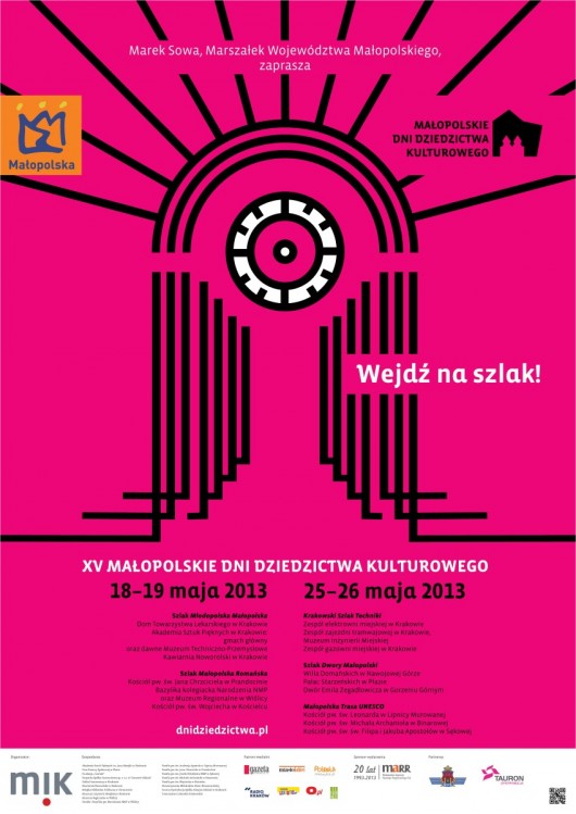 15. Małopolskie Dni Dziedzictwa Kulturowego, plakat (źródło: mat. prasowe) 