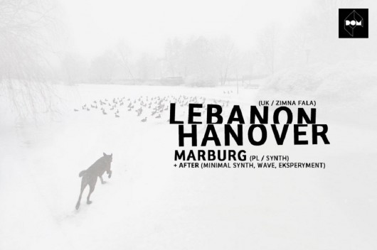 Trasa koncertowa Lebanon Hanover i Marburg, plakat (źródło: mat. prasowe)