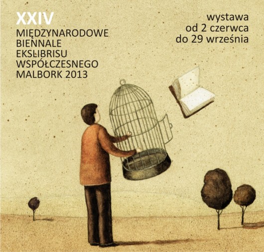 XXIV Międzynaodowe Biennale Ekslibrisu Współczesnego w Malborku, plakat (źródło: materiały prasowe organizatora)