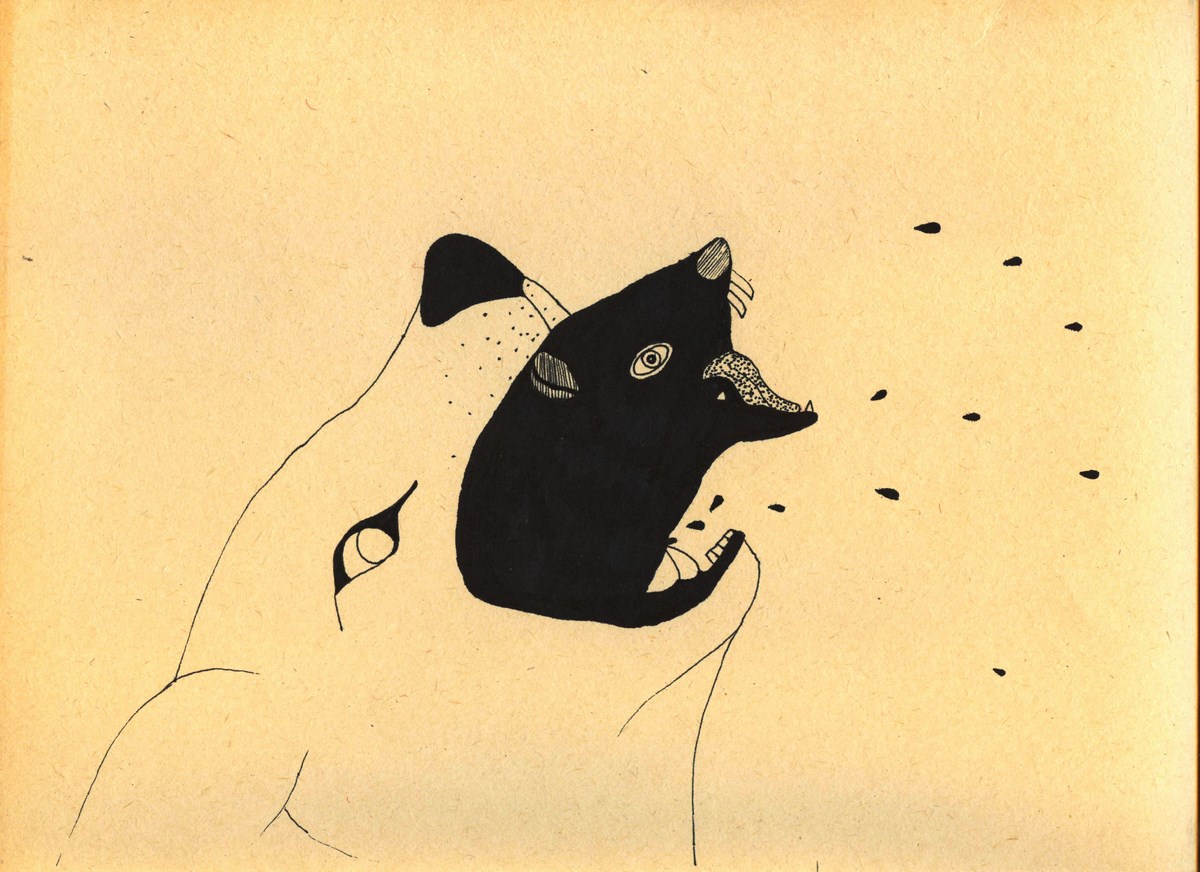 Basia Bańda, „Diabeł”, rysunek, 2012 (źródło: materiały prasowe organizatora)
