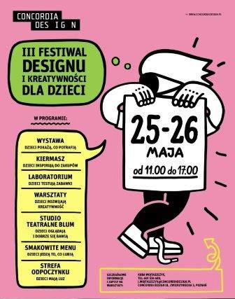 Festiwal Designu i Kreatywności dla Dzieci, plakat (źródło: materiały prasowe organizatora)