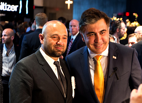 Micheil Saakaszwili i Jurgen Mayer, fot. Agata Ingarden (źródło: materiały prasowe)