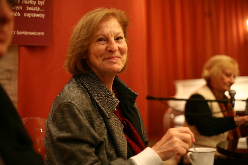 Rita Gombrowicz podczas panelu Gombrowiczowskiego 2011 w Muzeum Witolda Gombrowicza, fot. Łukasz Wójcik (źródło: materiały prasowe)