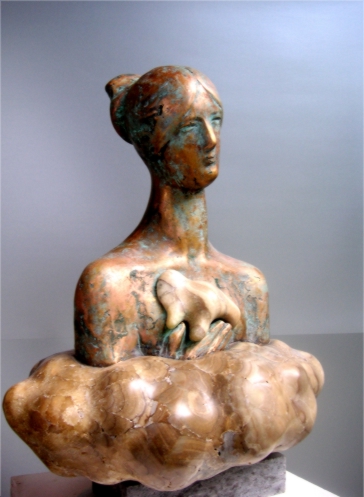 Stefan Wierzbicki, „Martyna 42”, brąz, stalagmit, 60 cm, 2009 (źródło: materiały prasowe organizatora)