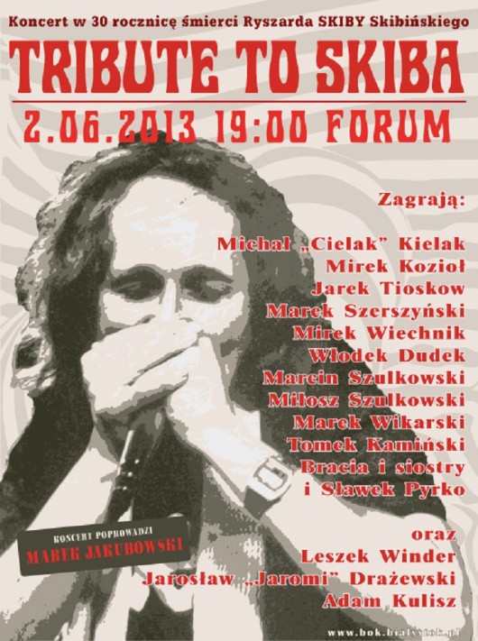 Tribute to Skiba, plakat (źródło: mat. prasowe)