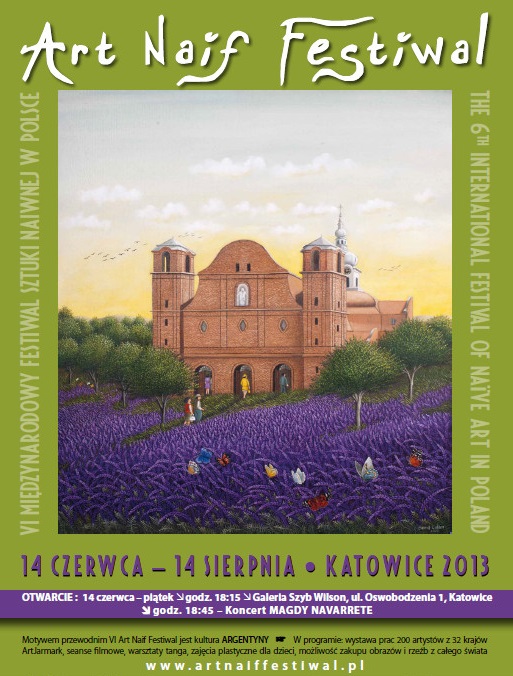 Plakat VI Art Naif Festiwal w Katowicach, autorka pracy: Sema Çulam (źródło: materiały prasowe organizatora)