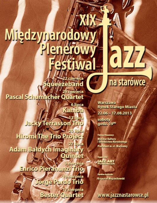 Jazz na Starówce – plakat (źródło: mat. prasowe)