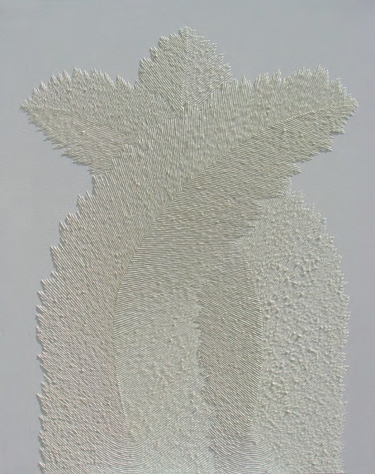 Jerzy Cepiński, jk 1456, 2013 - akryl / relief / płótno, 100 x 80 cm (źródło: materiały prasowe organizatora)