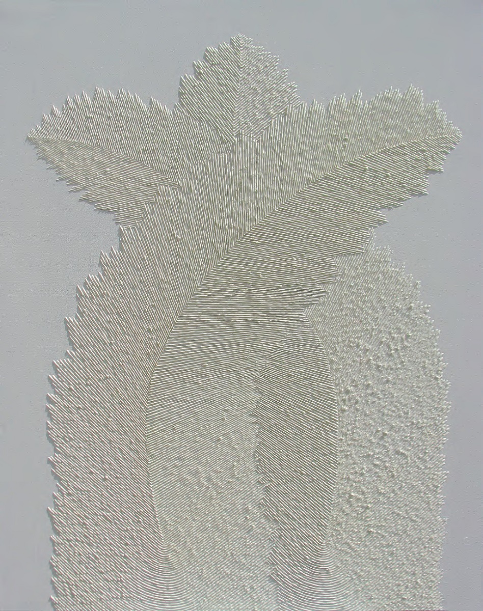 Jerzy Cepiński, jk 1456, 2013 - akryl / relief / płótno, 100 x 80 cm (źródło: materiały prasowe organizatora)