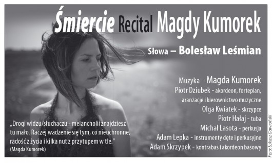 Zaproszenie na recital Magdy Kumorek, Lato Teatralne Sopot 2013, fot. Łukasz Gawroński (źródło: materiały prasowe organizatora)