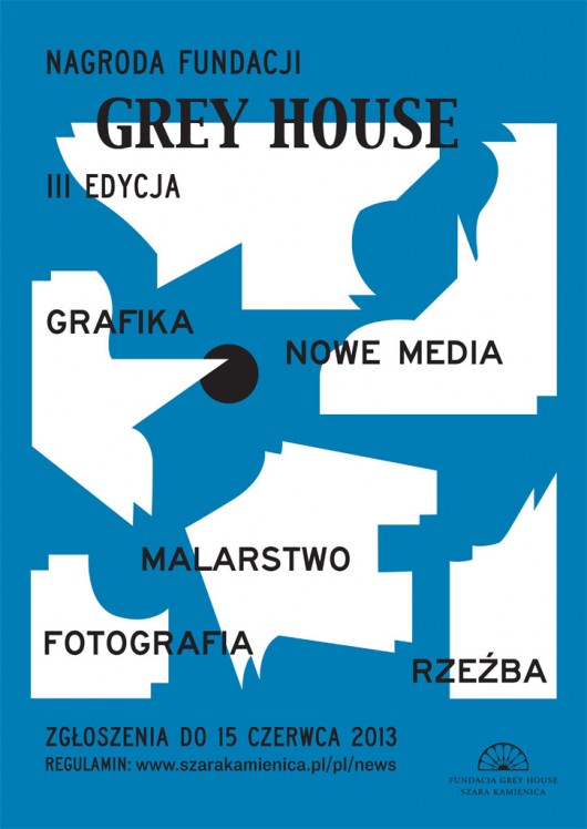 Nagroda Fundacji Grey House 2013, plakat (źródło: materiały prasowe organizatora)