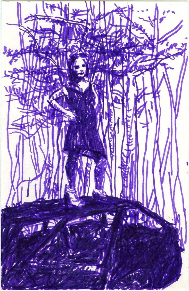 Olaf Brzeski, prace z cyklu „27 kobiet w tydzień”, 2013. Flamaster na papierze. Różne wymiary. Fot. Archiwum Artysty. Dzięki uprzejmości Artysty