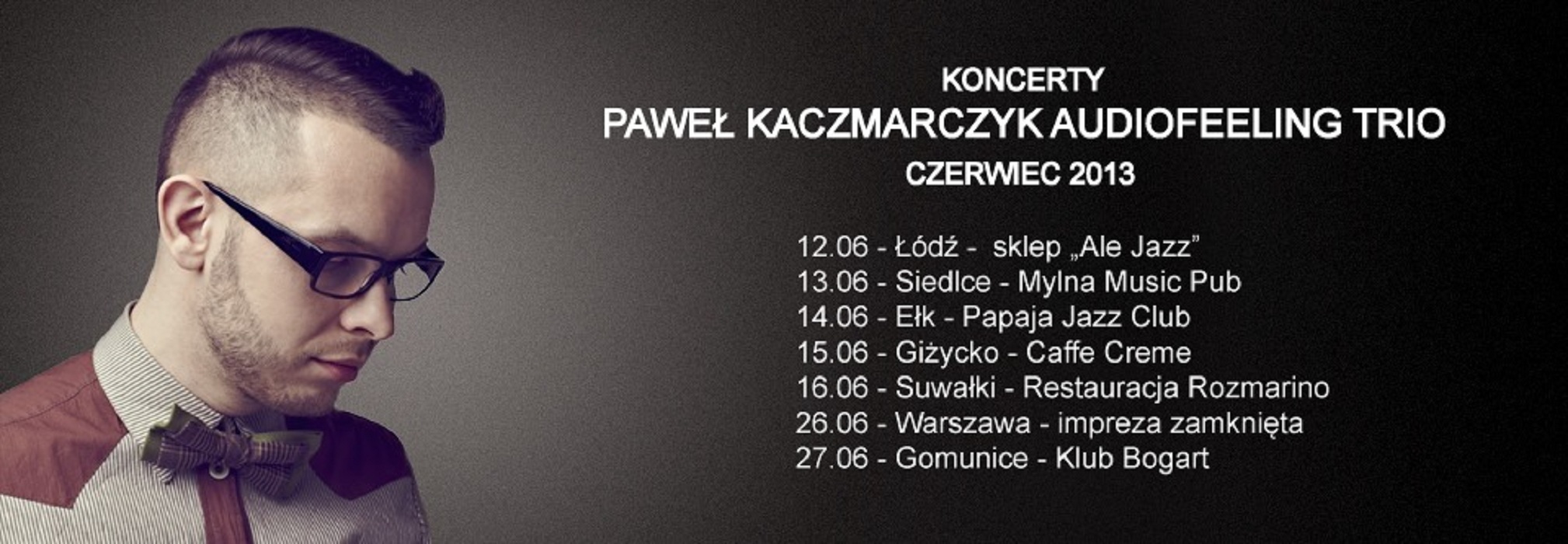 Paweł Kaczmarczyk Audiofeeling Trio, koncerty (źródło: mat. prasowe)