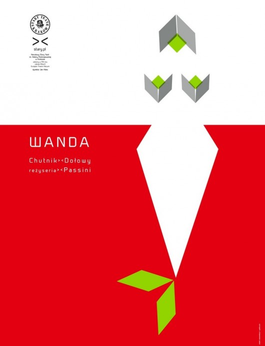 Plakat spektaklu „Wanda”, reż. Paweł Passini, Stary Teatr w Krakowie (źródło: materiały prasowe organizatora)