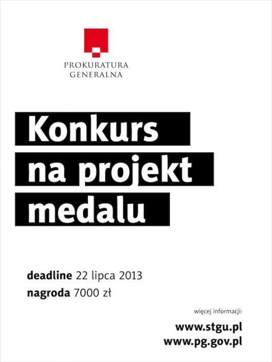 Konkurs na projekt medalu dla Prokuratury Generalnej (źródło: materiały prasowe organizatora)