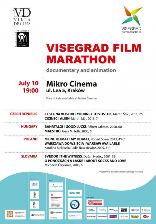 Maraton Filmów Wyszehradzkich, plakat (źródło: mat. prasowe)