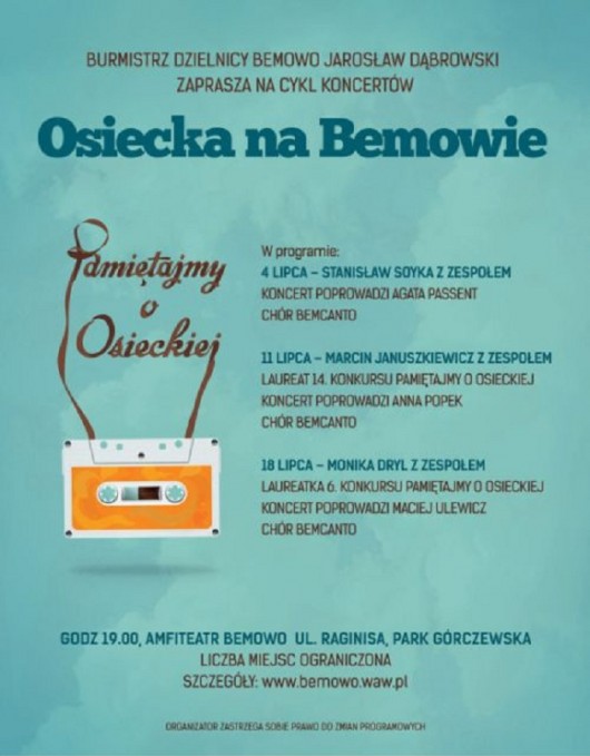 „Osiecka na Bemowie", koncerty (źródło: mat. prasowe)