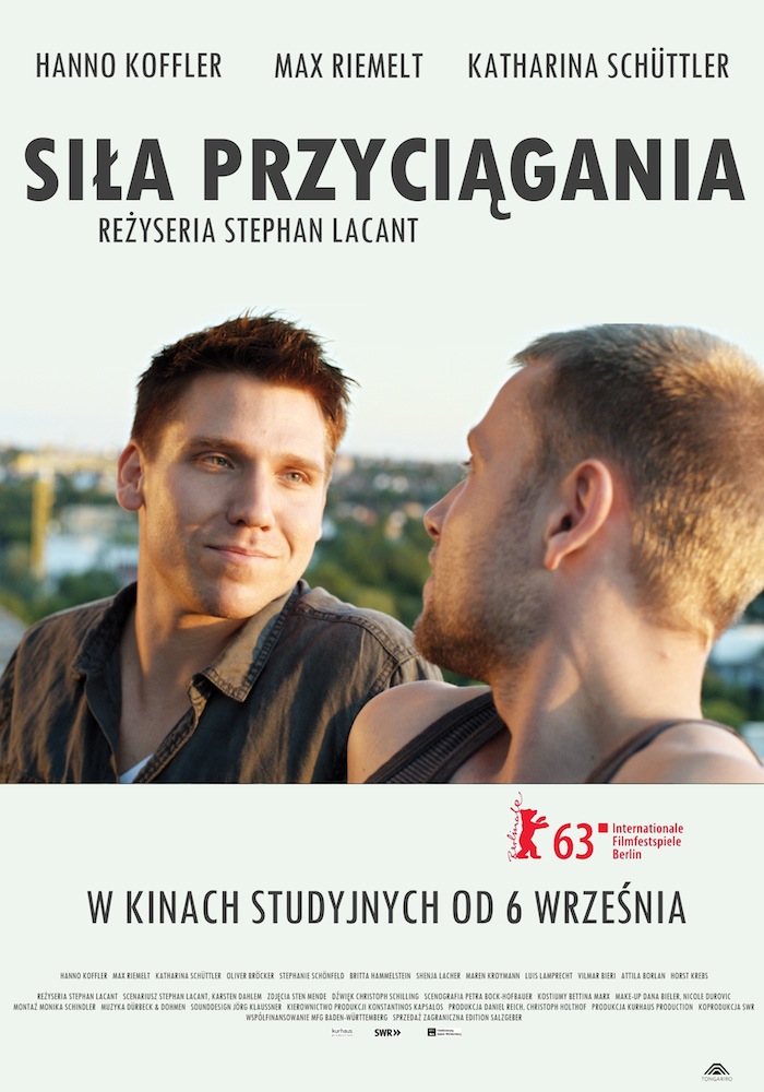 Plakat filmu „Siła przyciągania”, reż. Stephan Lacant (źródło: materiały prasowe dystrybutora)