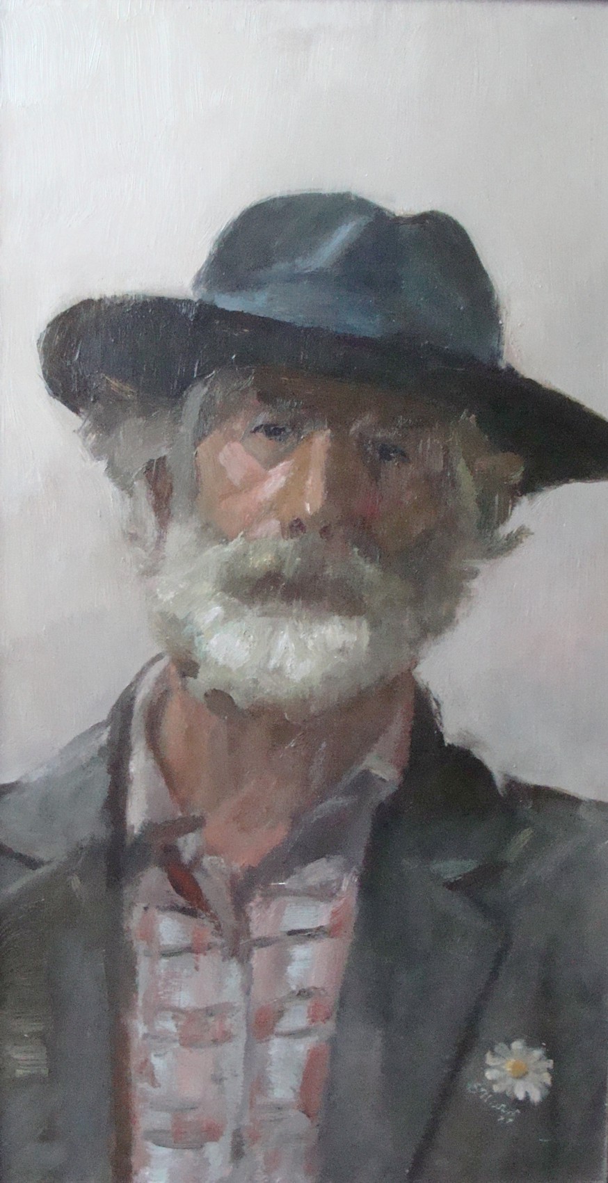 Stanisław Mazuś, „Autoportret w kapeluszu”, 1988 (źródło: materiały prasowe organizatora)