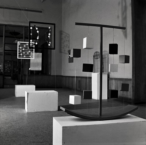 Wystawa Wandy Gołkowskiej, Galeria Pod Moną Lisą, Wrocław 1968. Fot. Zdzisław Holuka. Kolekcja MWW (źródło: materiały prasowe organizatora)