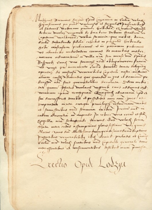 Kopia dokumentu z 1423 r. (źródło: materiały prasowe organizatora)