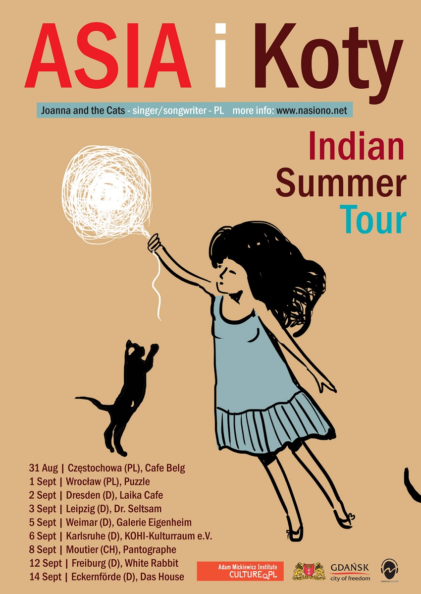 Asia i Koty Indian Summer Tour, plakat (źródło: mat. prasowe)