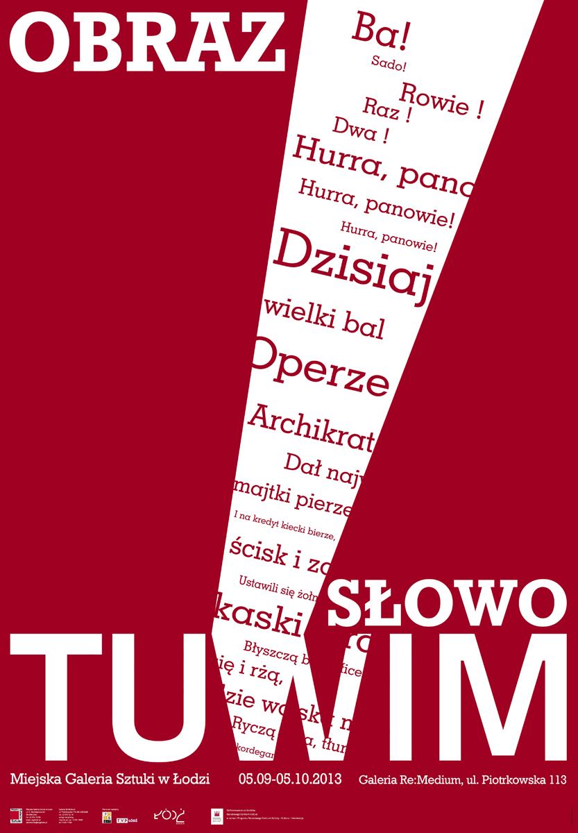 „Obraz. Słowo. Tuwim” – plakat (źródło: materiały prasowe)