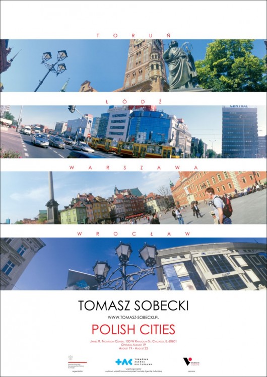 Tomasz Sobecki, „Polskie miasta” – plakat (źródło: materiały prasowe)