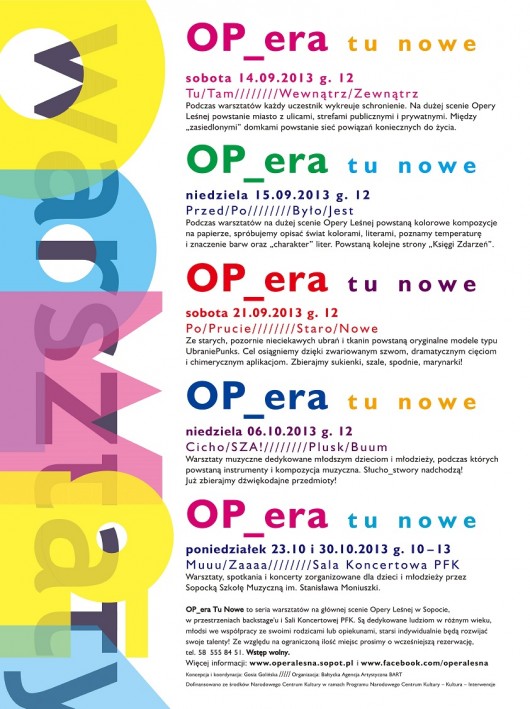 OP_era tu nowe, plakat (źródło: mat. prasowe)
