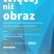 II Zjazd Polskiego Towarzystwa Kulturoznawczego „Więcej niż obraz” – plakat (źródło: materiały prasowe)