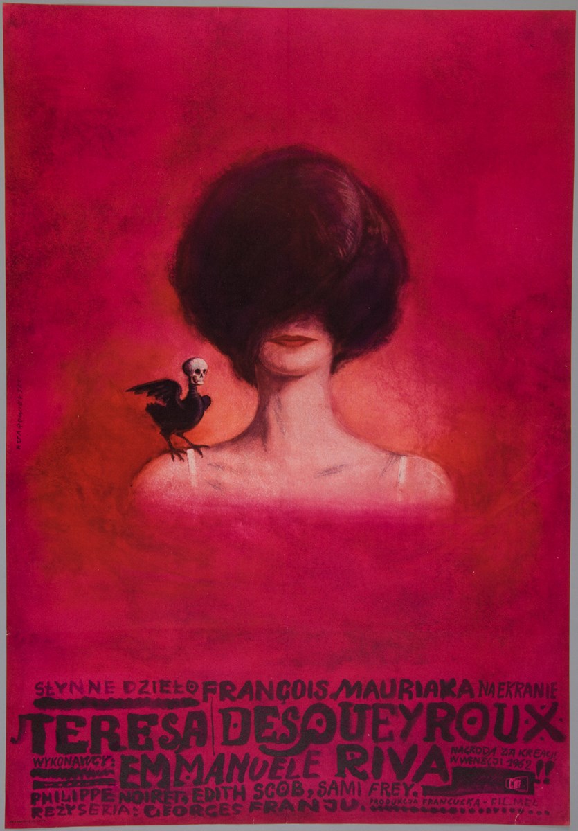 „Teresa Desqueyroux”, 1964, 83,1 x 57,5, offset, papier. Starowieyski, Franciszek (1930-2009), Warszawa (źródło: materiały prasowe organizatora)