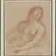 Guercino, 1591–1666, „Św. Maria Magdalena”, ok. 1650, papier żeberkowy; sangwina, 28,2 x 23,6, w lewym dolnym narożniku podkładki ołówkiem: "del Guercino", na verso u dołu ołówkiem: "R.r.37.", "Guercino", na verso podkładki czarnym tuszem pieczątka: dwa splecione C wpisane w literę G zwieńczoną koroną (Lugt 511), Muzeum Narodowe w Warszawiee (źródło: materiały prasowe organizatora)