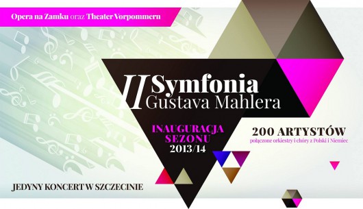 II Symfonia Gustava Mahlera w Operze na Zamku, plakat (źródło: mat. prasowe)