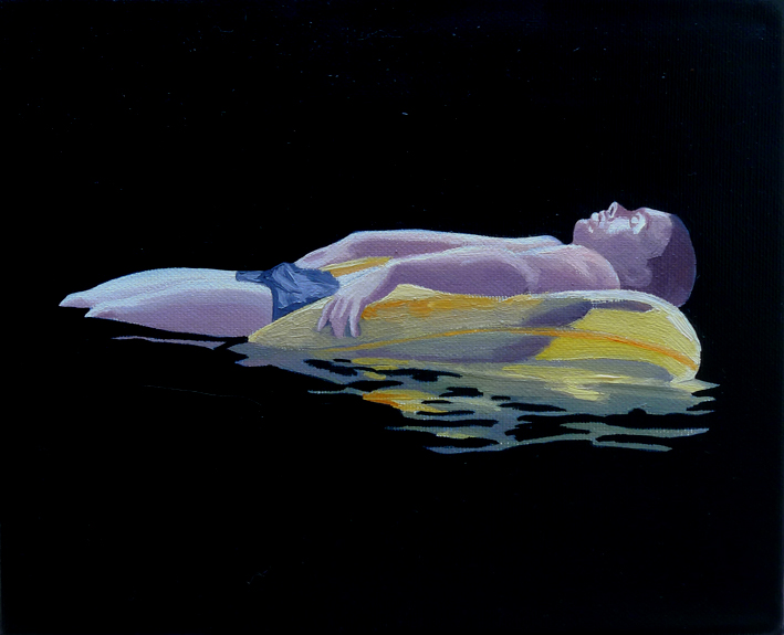 Julita Malnowska, „Dead boy”, 2012, 18x22cm, olej na płótnie (źródło: materiały prasowe organizatora)