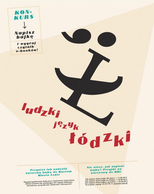 „Ludzki język łódzki” – plakat (źródło: materiały prasowe)