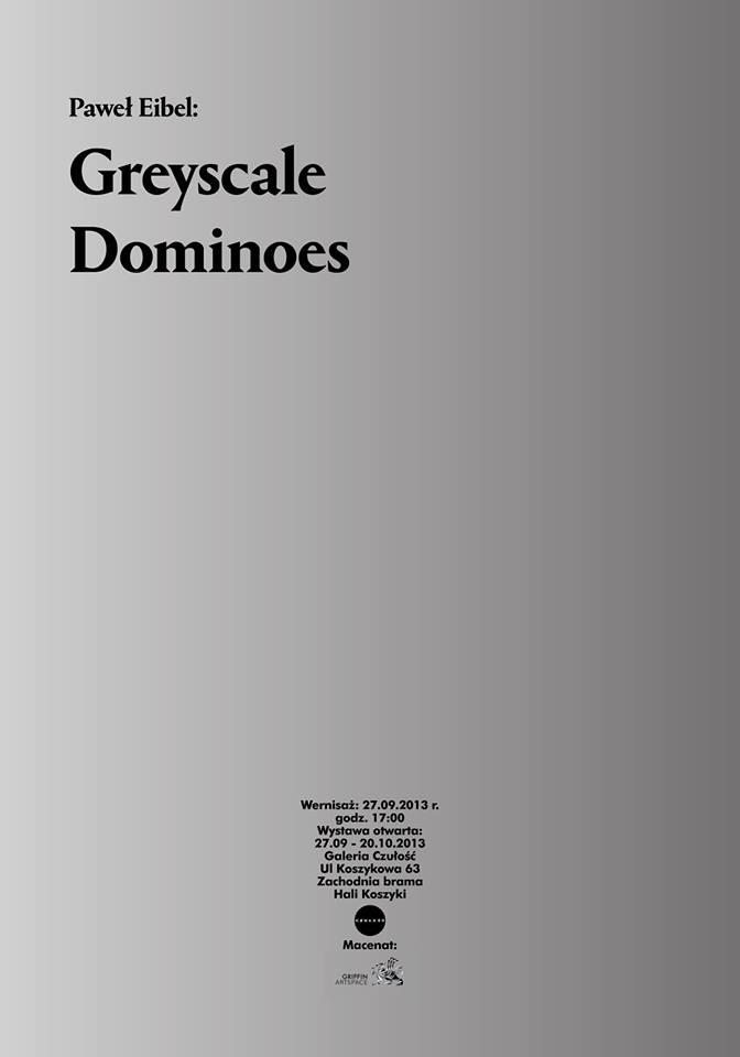 Paweł Eibel, „Greyscale dominoes” (źródło: materiały prasowe organizatora)