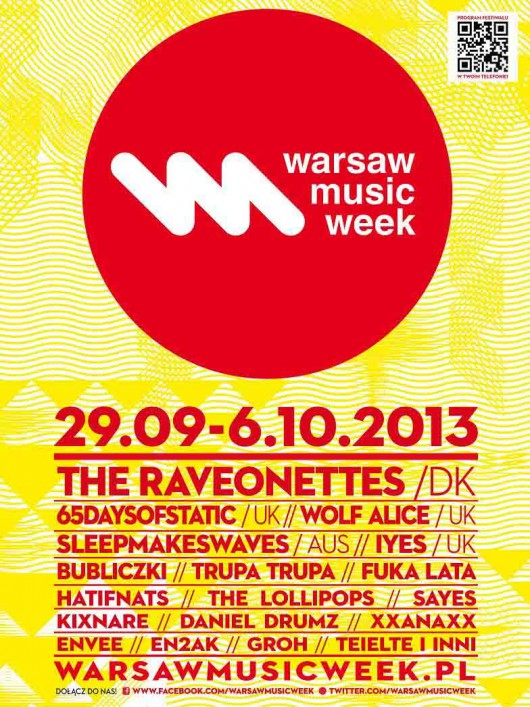Warsaw Music Week, plakat (źródło: mat. prasowe)