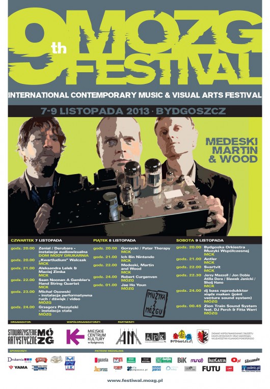 9th Mózg Festival, plakat (źródło: mat. organizatora)