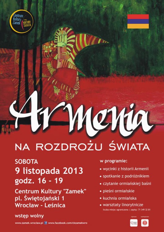 „Armenia - na rozdrożu świata” Centrum Kultury Zamek we Wrocławiu - plakat (źródło: materiały prasowe)