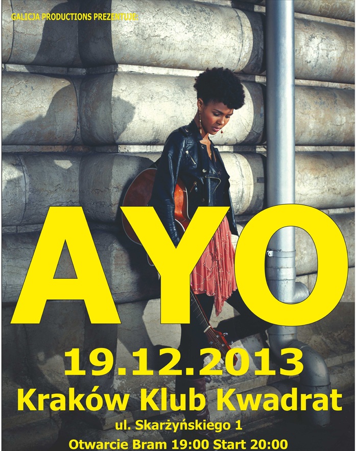 Koncert Ayo, plakat (źródło: mat. prasowe)