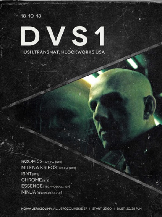 Koncert DVS1, plakat (źródło: mat. prasowe)