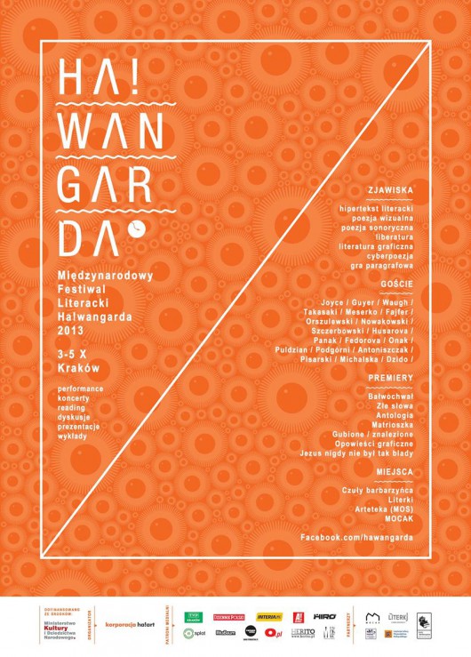Międzynarodowy Festiwal Literacki Ha!wangarda – plakat (źródło: materiały prasowe)