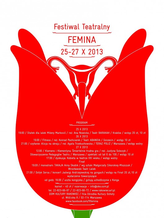 Festiwal Teatralny Femina, plakat (źródło: mat. prasowe)
