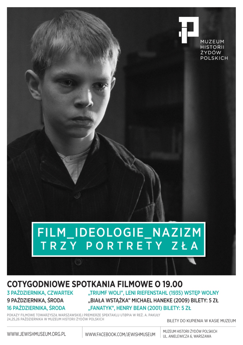 „Film – ideologie – nazizm. Trzy portrety zła”– plakat (źródło: materiały prasowe)