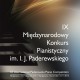 IX Międzynarodowy Konkurs Pianistyczny im. I. J. Paderewskiego w Bydgoszczy, plakat (źródło: mat. prasowe)